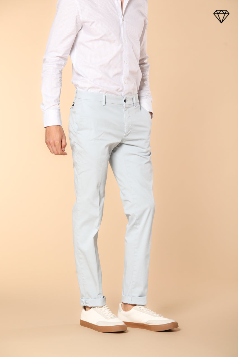 New York Pantalon chino homme  en satin stretch coupe Regular ①