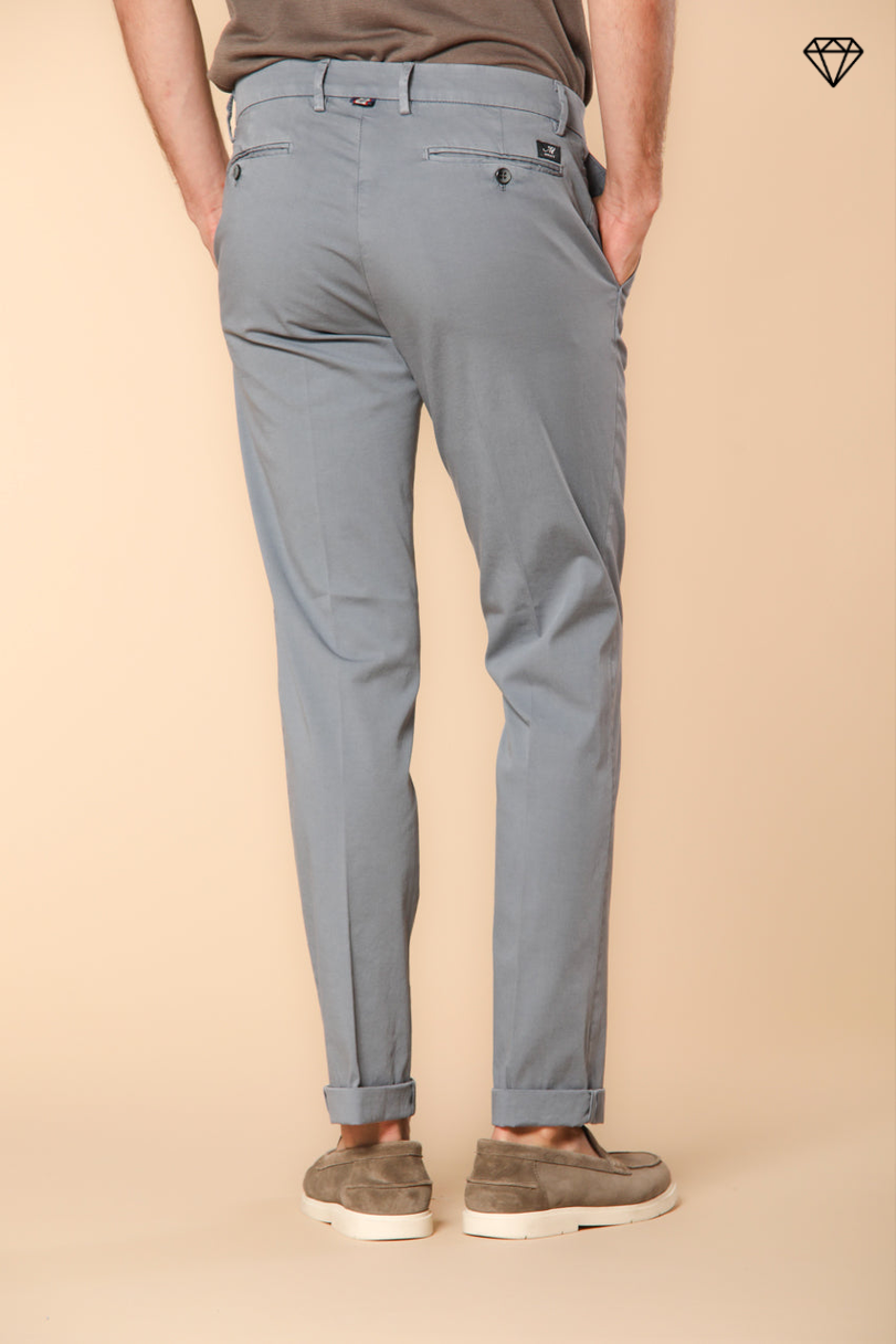 New York pantalone chino uomo in raso stretch regular fit ①