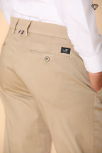 New York men's chino pants in stretch satin regular fit ①