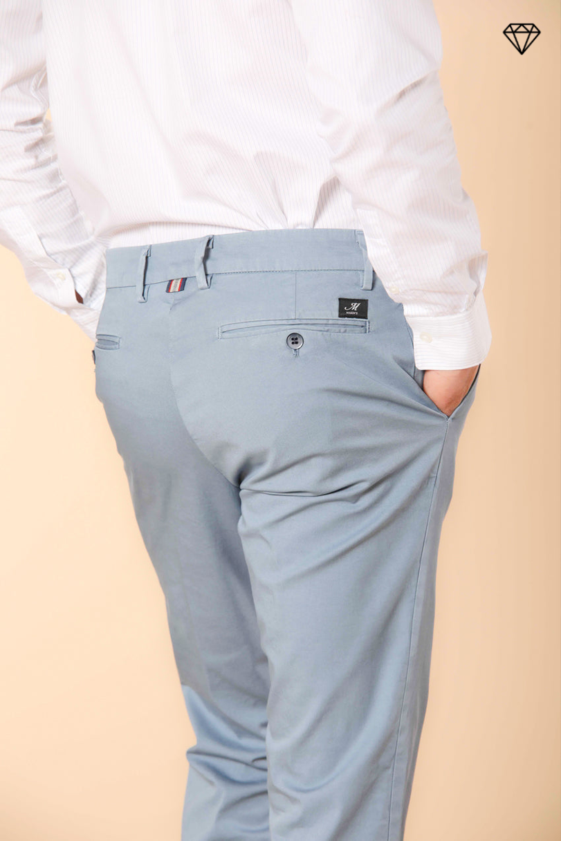 New York men's chino pants in stretch satin regular fit ①
