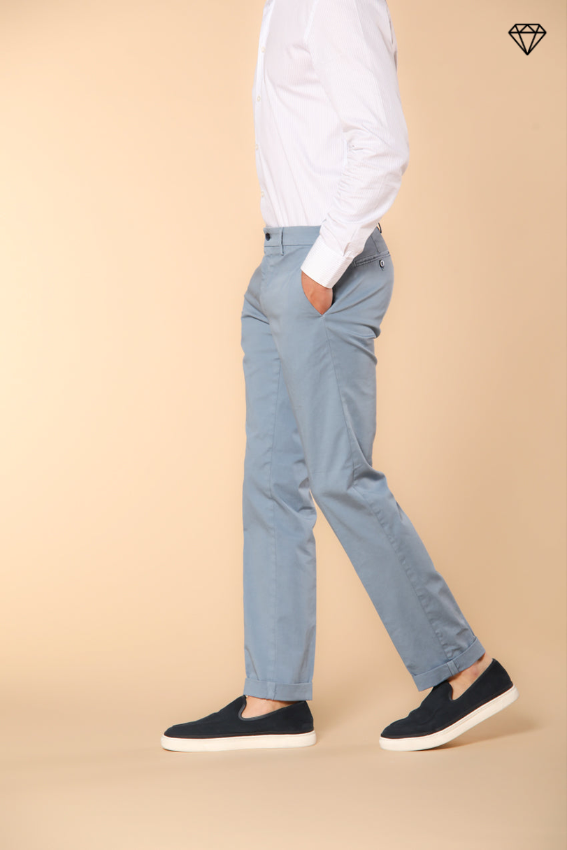 New York men's chino pants in stretch satin regular fit ①