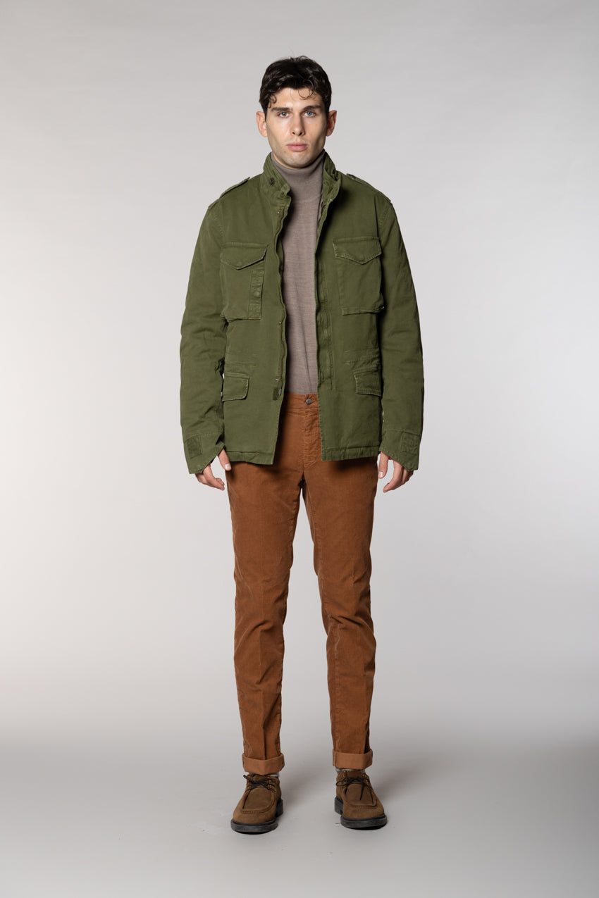 New York pantalone chino uomo in velluto 1000 righe regular fit