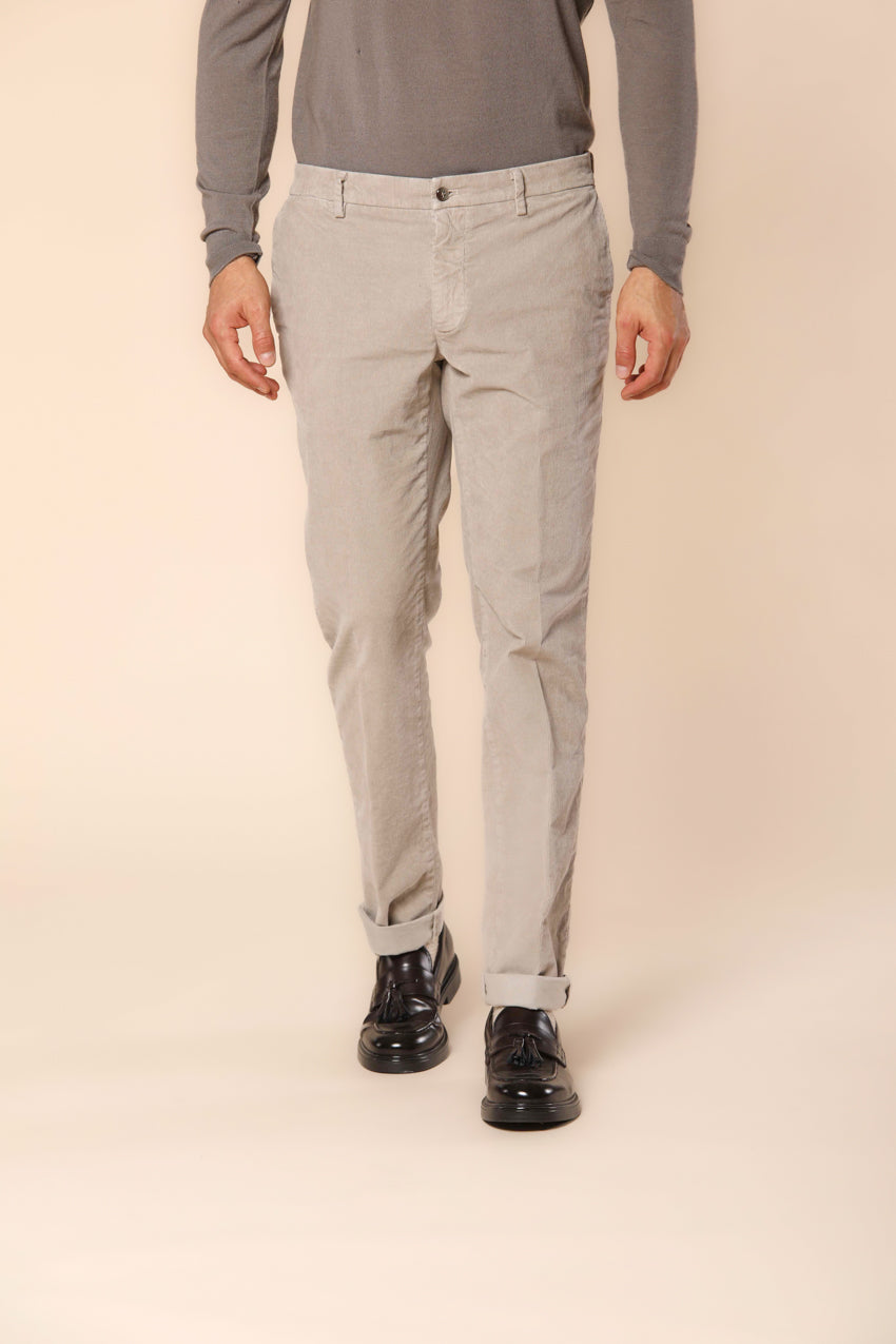 New York pantalon chino homme en velours 1000 rayures coupe régulière