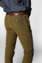 New York pantalon chino homme en velours 1000 raies regular fit