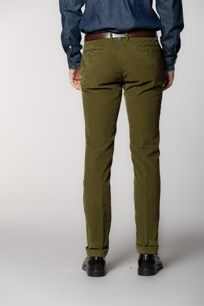 New York pantalon chino homme en velours 1000 raies regular fit