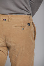 Foto 2 New York pantalone chino uomo in velluto 1000 righe regular fit