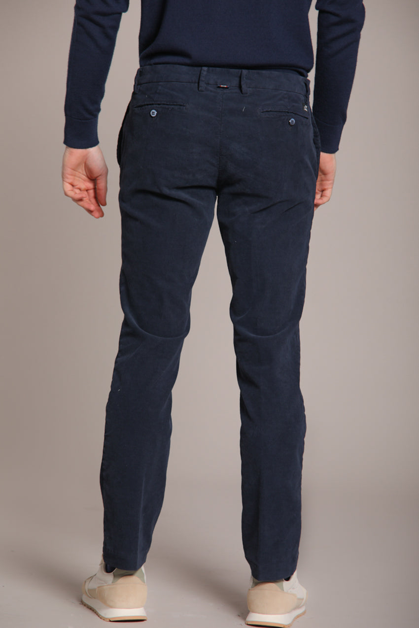 Foto 4 New York pantalone chino uomo in velluto 1000 righe regular fit