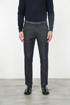 New York Elegance men’s chino pants in stretch denim, regular fit