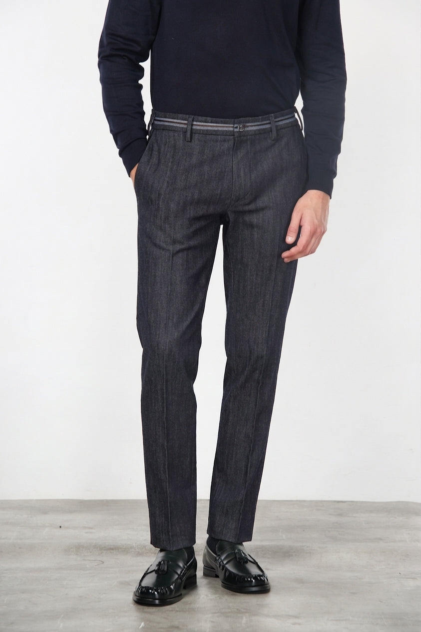 New York Elegance men’s chino pants in stretch denim, regular fit