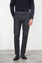 New York Elegance men’s chino pants in stretch denim, regular fit
