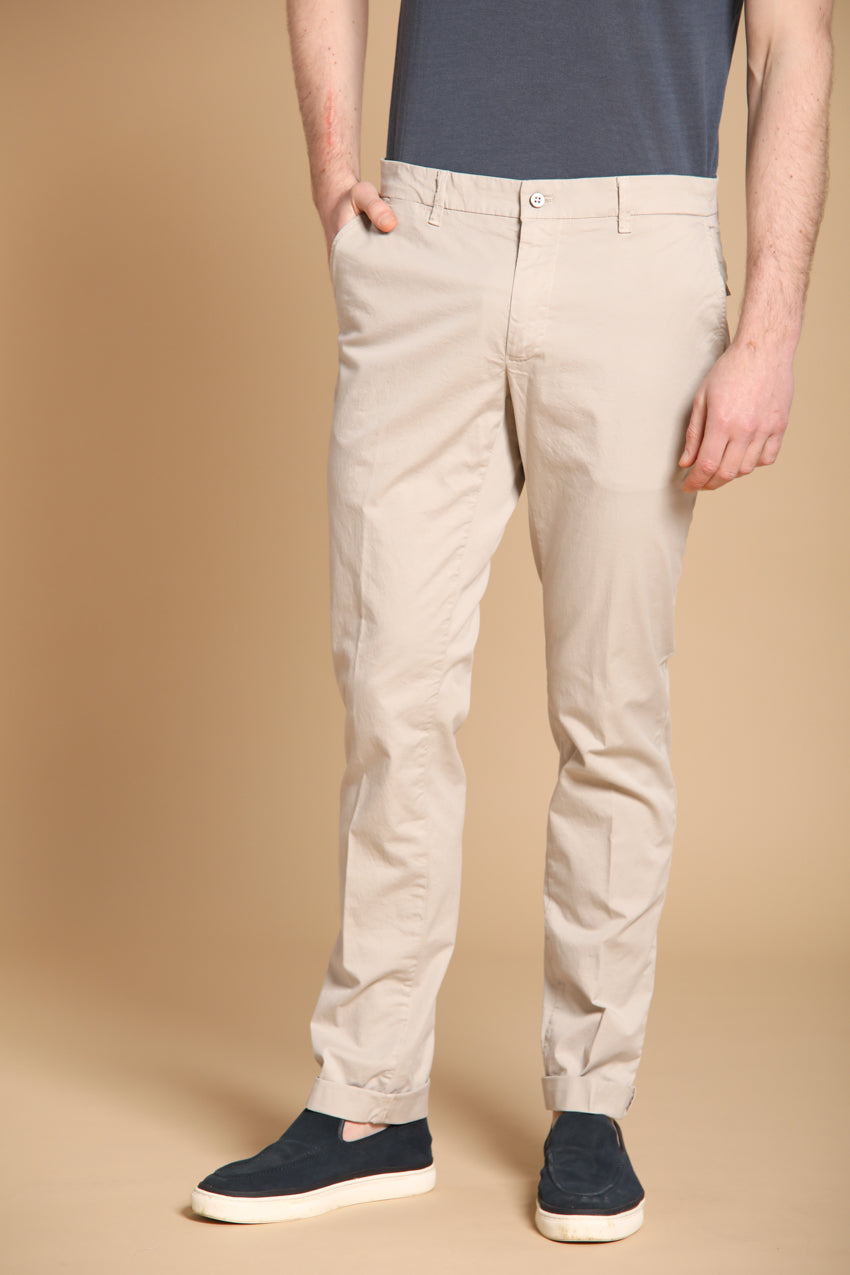 New York City men's chino pants in lightweight stretch pima cotton twill regular fit