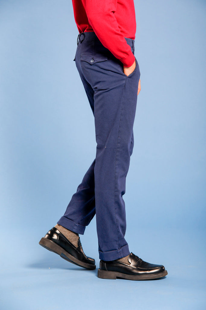 New York City pantalone chino uomo in cotone armaturato regular