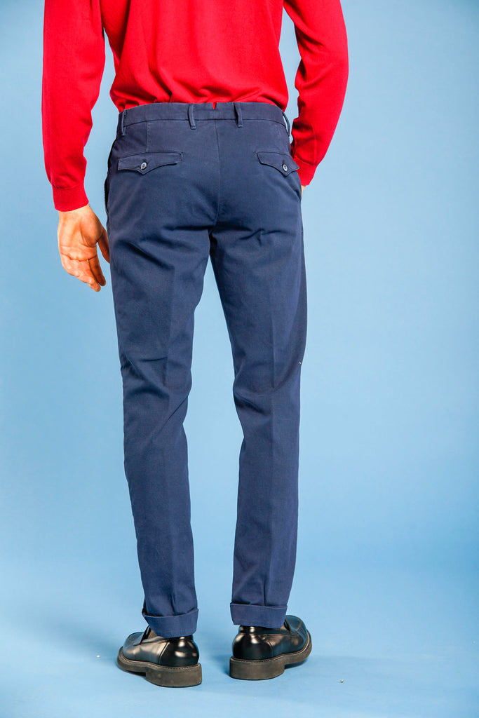 New York City pantalone chino uomo in cotone armaturato regular