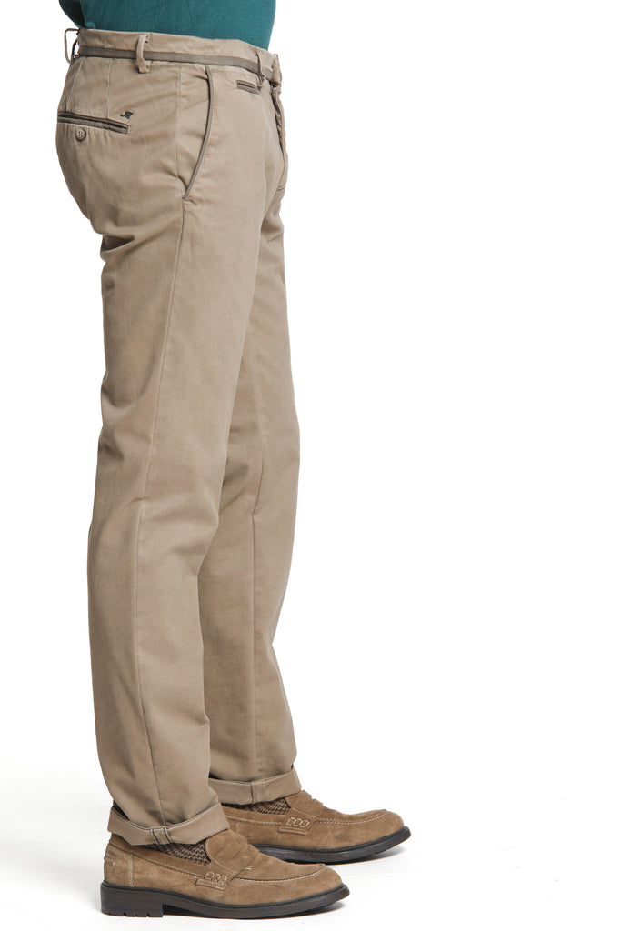 New York Tapes pantalone chino uomo in cotone trama diagonale regular