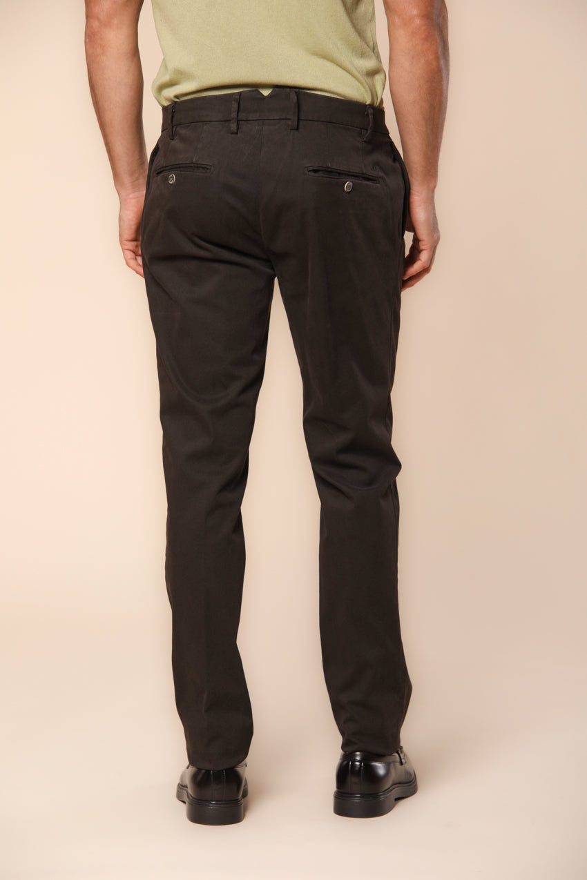 Genova pantalon chino homme en gabardine coupe régulière