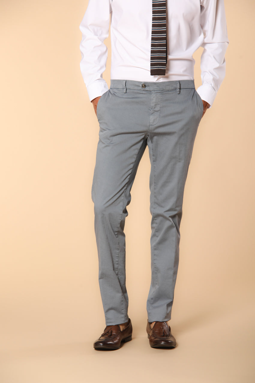 New York Times Elax men's chino pants in cotton chevron regular fit