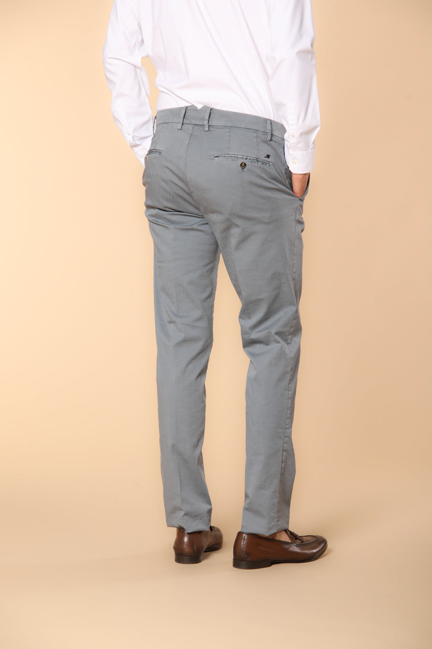 New York Times Elax men's chino pants in cotton chevron regular fit