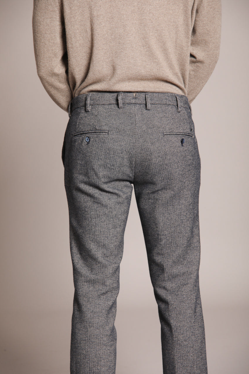 Foto 4 New York pantalone chino uomo stampa resca bicolor regular fit