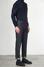 New York men’s chino pants in stretch denim, regular fit