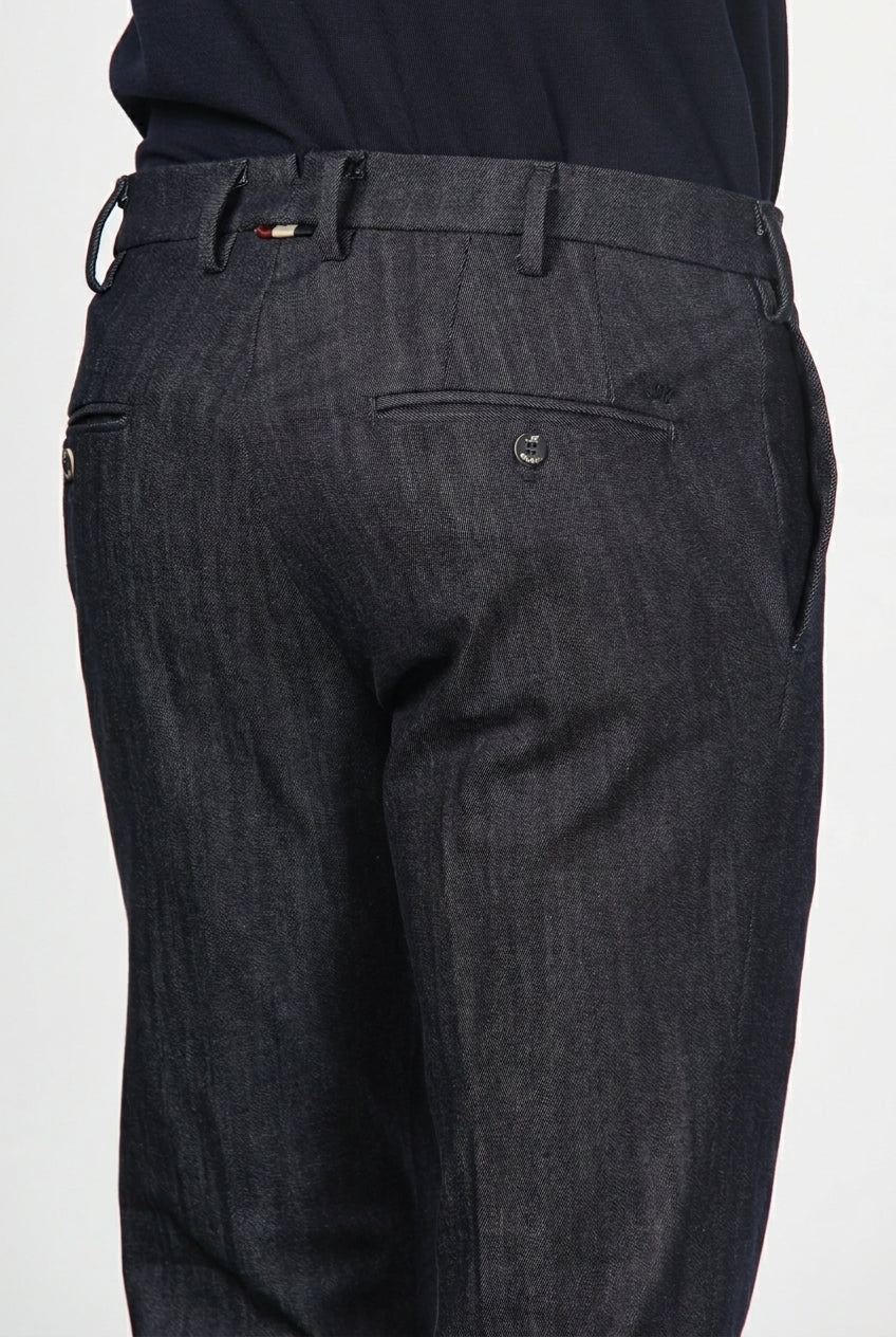New York men’s chino pants in stretch denim, regular fit