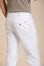 New York pantalone chino uomo in gabardina stretch regular fit ①