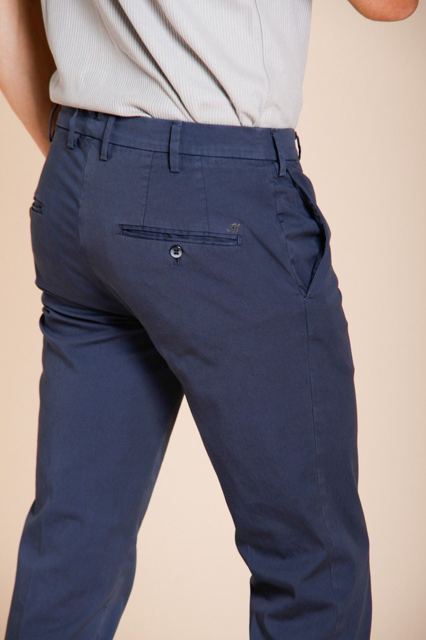 New York pantalón chino hombre en gabardina stretch regular fit ①