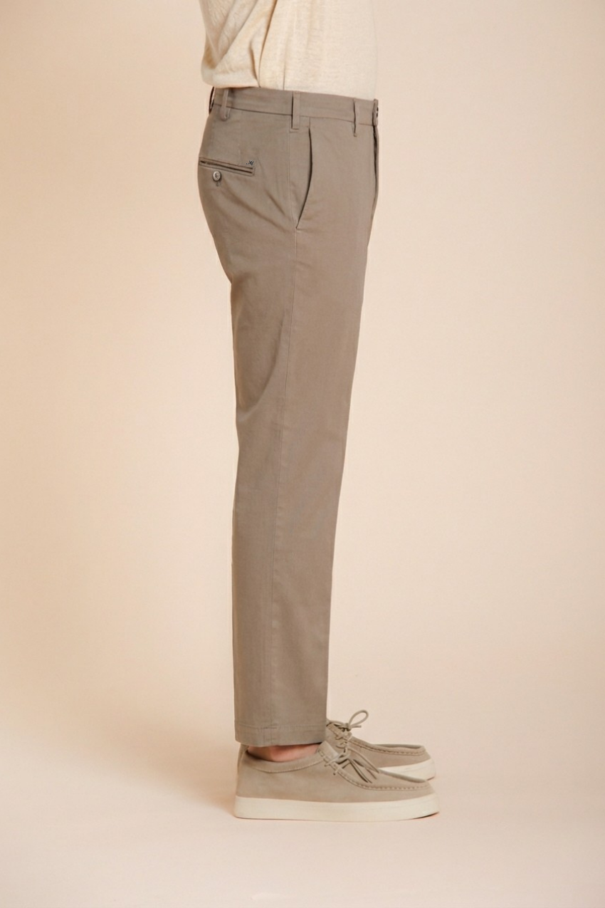 New York pantalone chino uomo in gabardina stretch regular fit ①