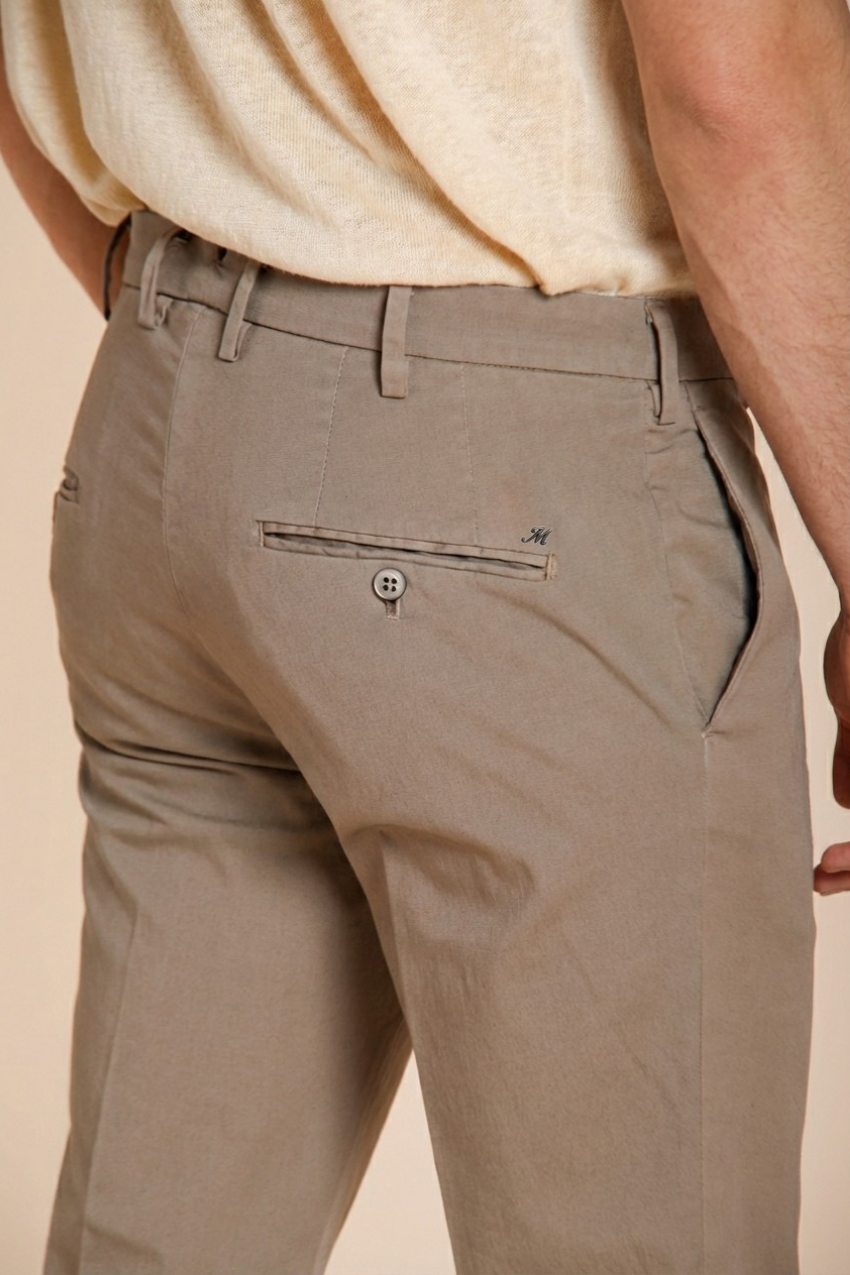 New York pantalone chino uomo in gabardina stretch regular fit ①