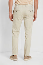 New York pantalone chino uomo in gabardina stretch regular fit ①