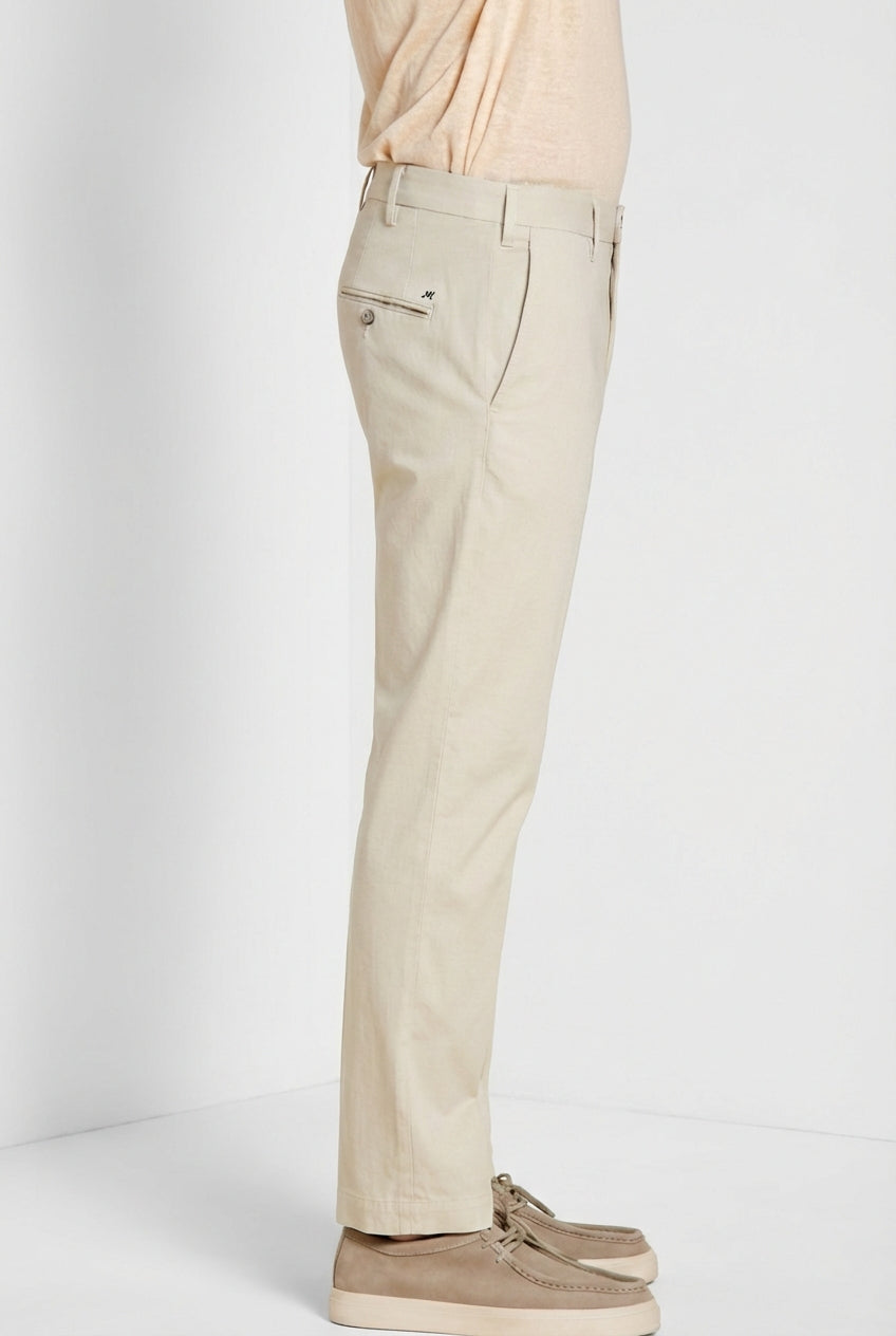 New York pantalone chino uomo in gabardina stretch regular fit ①