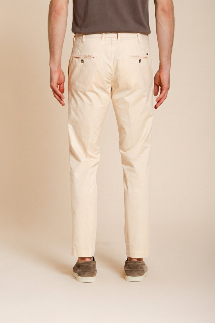New York pantalon chino homme en gabardine stretch regular fit ①