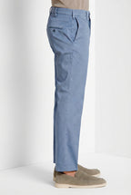 New York pantalone chino uomo in gabardina stretch regular fit ①