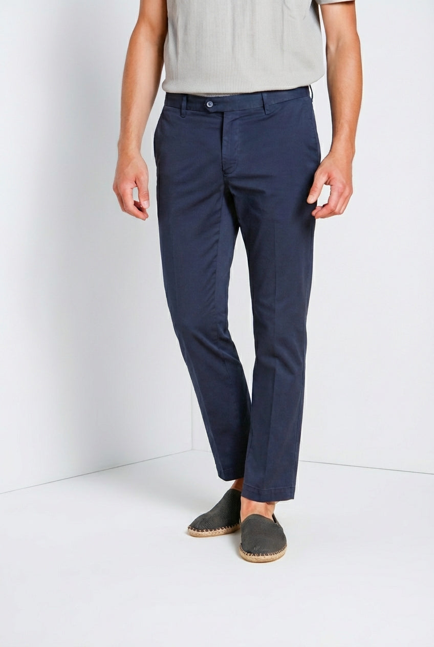 New York Herren Chino Hose aus Stretch-Gabardine regular fit ①