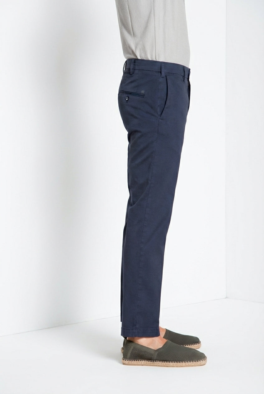 New York Herren Chino Hose aus Stretch-Gabardine regular fit ①