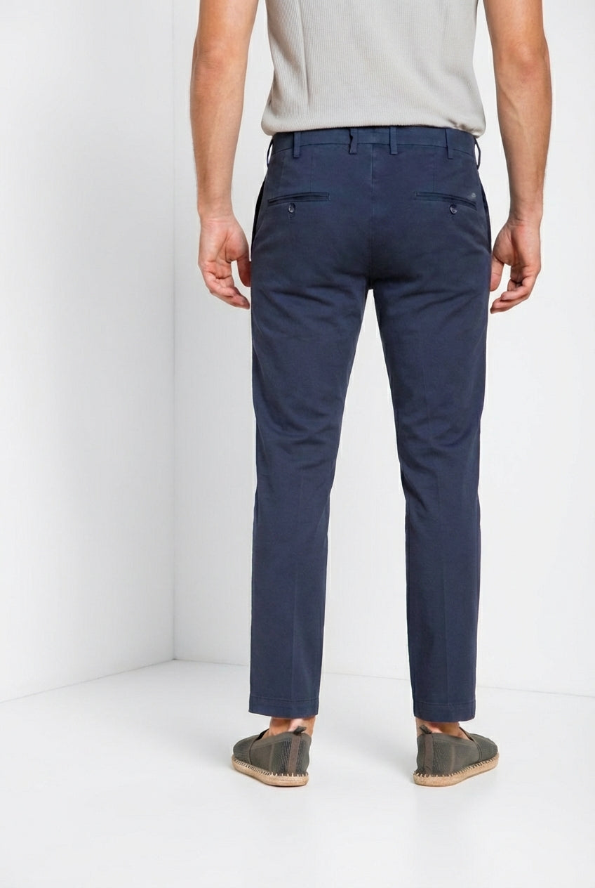 New York Herren Chino Hose aus Stretch-Gabardine regular fit ①