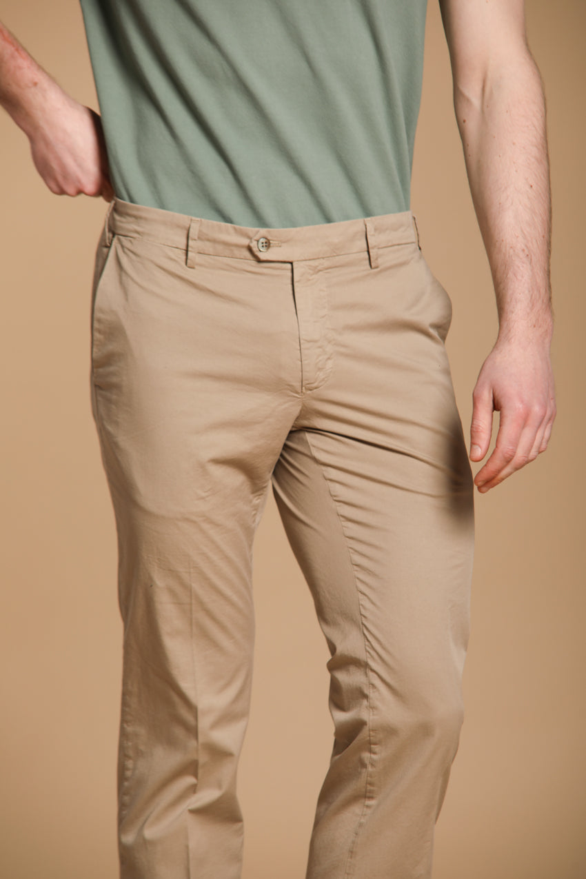 New York Maßgeschneiderte Herren Chino Hose aus Pima-Baumwolle Regular Fit