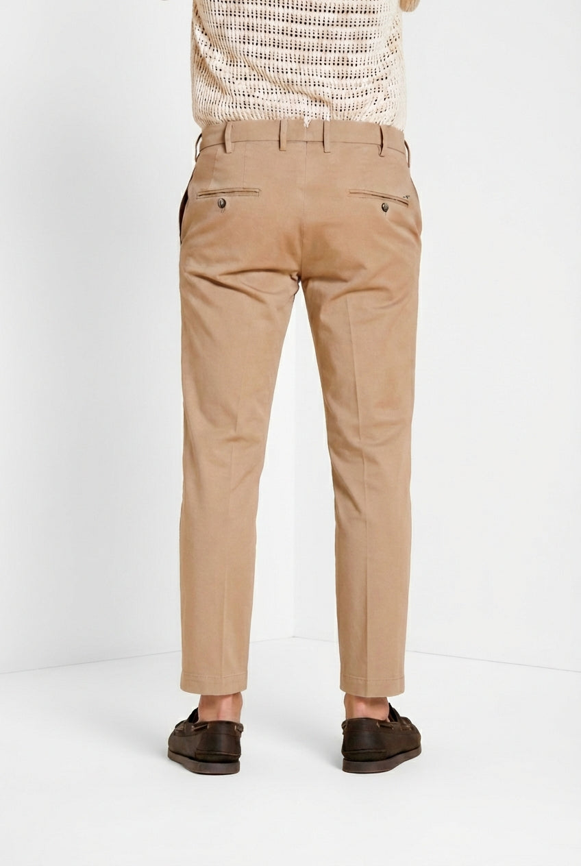 New York pantalone chino uomo in gabardina stretch regular fit ①