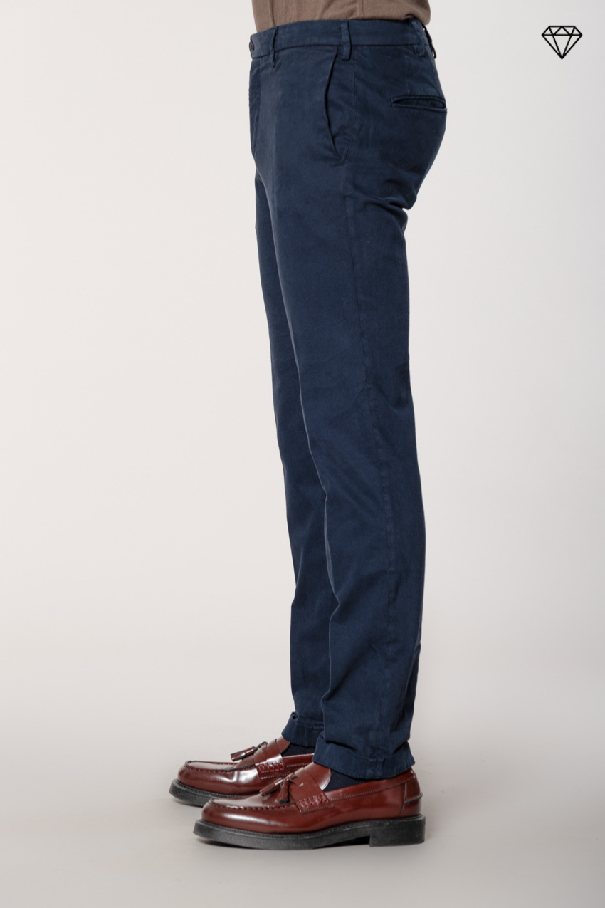New York Sartoriale pantalone chino uomo sartoriale in cotone lana regular fit ①