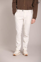 Foto 1 New York Sartoriale pantalone chino uomo sartoriale in cotone lana regular fit ①