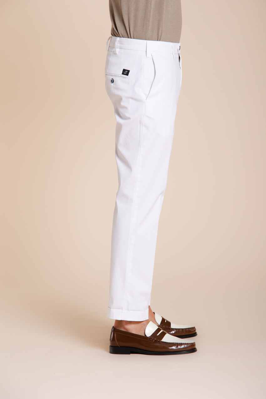 New York pantalone chino uomo in gabardina stretch regular fit ①