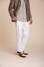 New York pantalone chino uomo in gabardina stretch regular fit ①