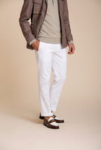 New York pantalone chino uomo in gabardina stretch regular fit ①