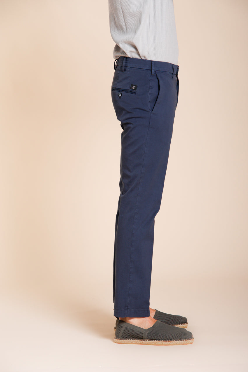 New York pantalone chino uomo in gabardina stretch regular fit ①
