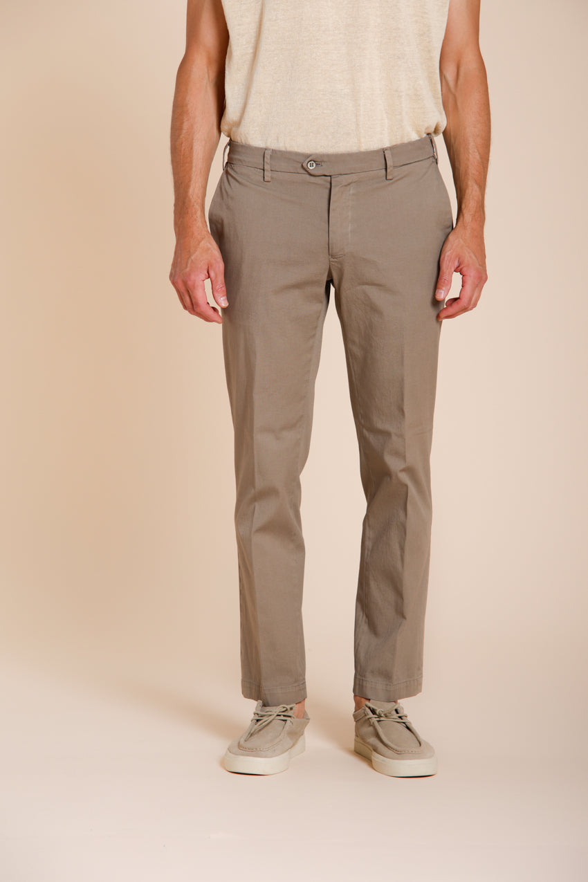 New York pantalon chino homme en gabardine stretch regular fit ①