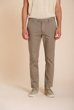 New York pantalone chino uomo in gabardina stretch regular fit ①