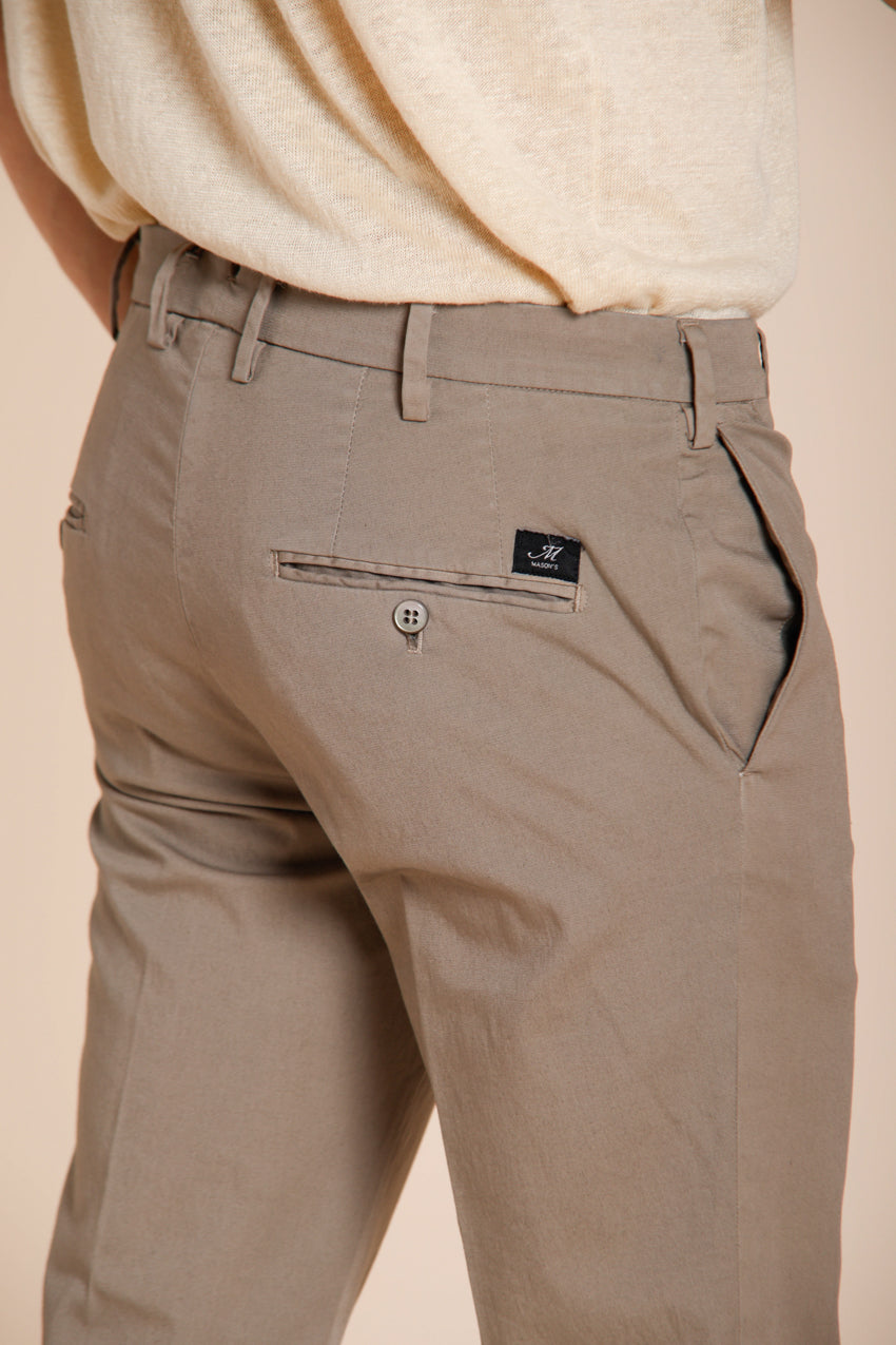 New York pantalon chino homme en gabardine stretch regular fit ①