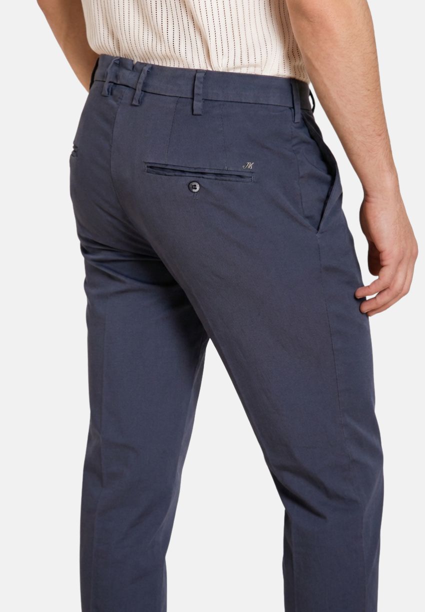 New York pantalone chino uomo in gabardina stretch regular fit ①