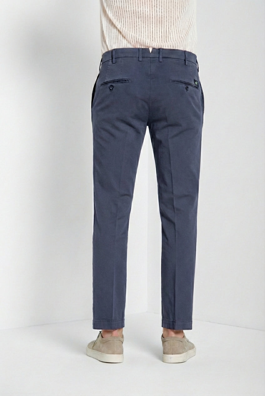 New York pantalon chino homme en gabardine stretch regular fit ①