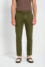 New York Herren Chino Hose aus Stretch Gabardine regular fit ①