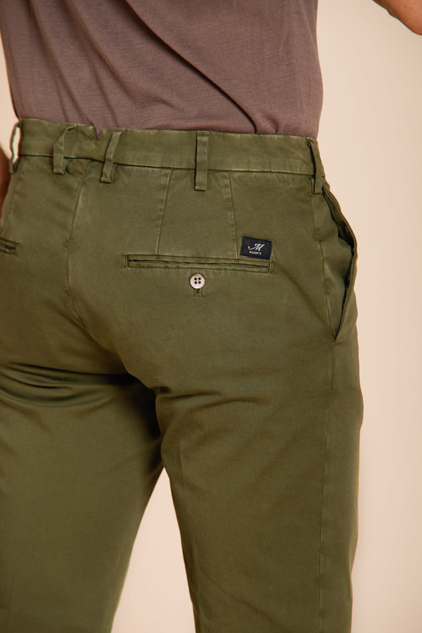 New York pantalón chino hombre en gabardina stretch regular fit ①